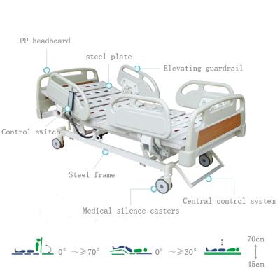 Krankenhaus 3 funktionelles verstellbares elektrisches Bett